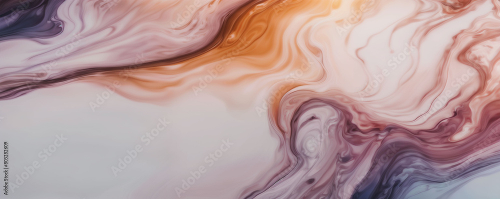 Poster marble ink abstract art background - generative ai