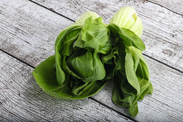 Asian cuisine fresh raw salad Pak Choi