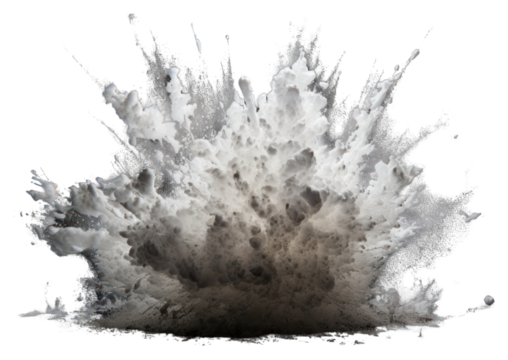 PNG Explosion black background destruction splattered.