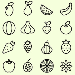 Fruit Icon Set