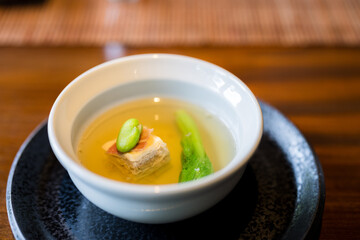 Chinese cuisines soup in the bowl