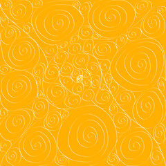 Swirls Designs Orange and White 2