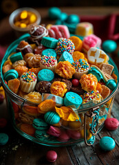 Fototapeta na wymiar food sweet easter fruit candy 