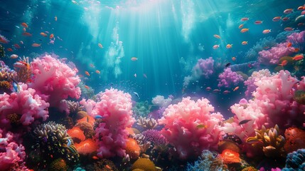 Oceanic Floral Wonderland, generative ai