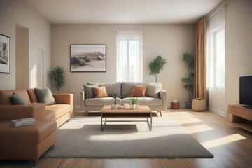 Fototapeta premium modern living room