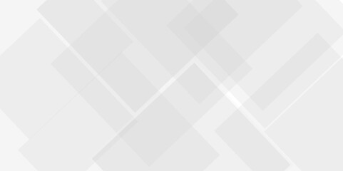 White color technology concept geometric line vector background. Abstract white and gray background design white transparent material in triangle and squares shapes