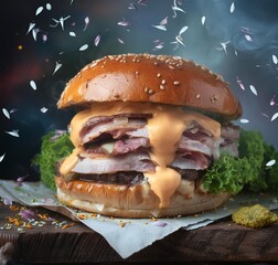 Zinger burger with cheese 