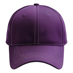 purple cap isolated on transparent background cutout