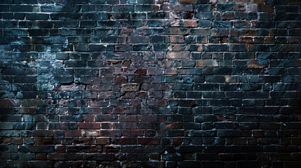 A grungy painted brick wall