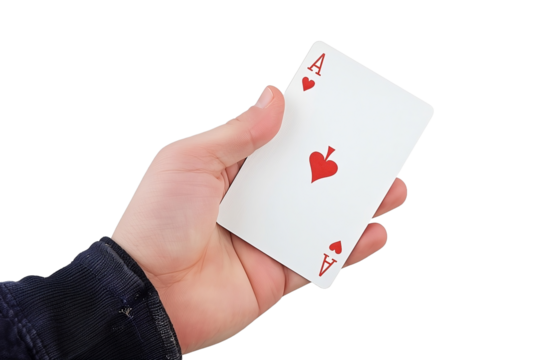 playing cards in hand - Powered by Adobe