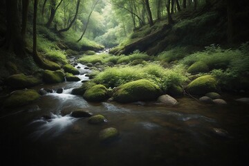 stream in the forest