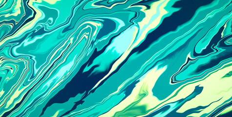 Fototapeta premium Vivid Green Artistic Expression with Abstract Patterns