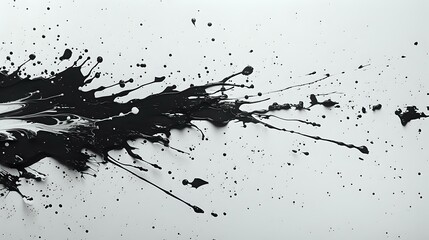 Obraz premium Artistic Rebellion: Dynamic Black and White Splatter Texture