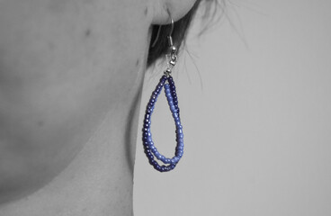 Boucle d'oreilles en perles