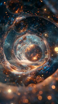 Interstellar travel through a wormhole in deep space