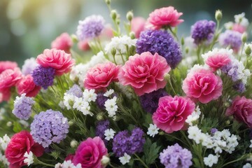 pink and white tulips