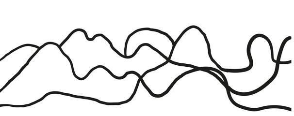 simple landscape mountain in vector.atmospheric view in flat style.template for background wallpaper banner