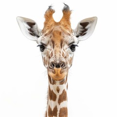Obraz premium Close-up portrait of a giraffe