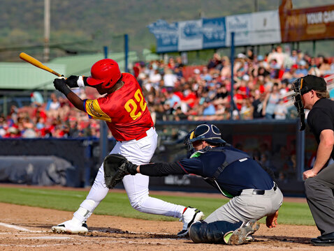 baseball players hitter-catcher-umpire - Powered by Adobe