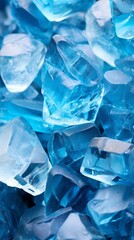 Blue crushed glass texture background
