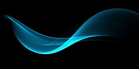 Abstract soft blue wave background. Blue background with blue lines curved wavy sparkle with copy space for text
