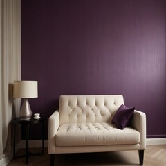 Elegant Shadows Exploring Violet and Off-White Wallpaper Designs
