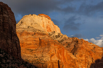 Soft Sunset at Zion National Park in Fall