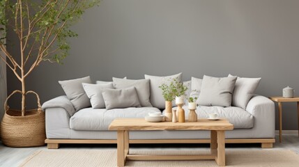 Simple and elegant living room interior design
