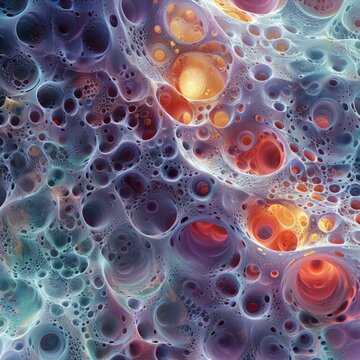 Blue and orange alien skin texture