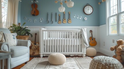 Lullabies and Instruments Nursery, generative ai