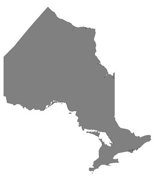 recommend clip art: Outline of the map of  Canada, Ontario
