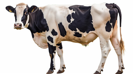 cow isolated on white.