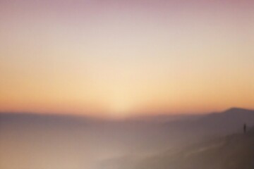 Fototapeta premium sunset in the mountains