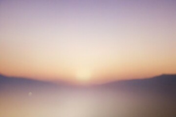 sunrise in the mountains