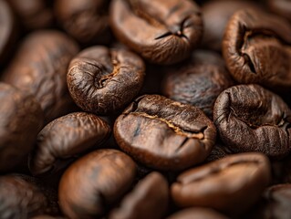 Close up shot of coffee bean