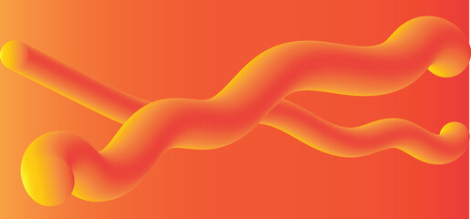 Abstract background vector. Futuristic background design with 3D wave shapes.