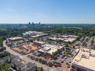 Various Commercial Buildings & Roofs in The Cameron Village District of Raleigh NC
