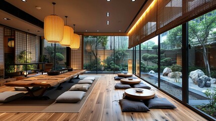 Harmony in the Zen-Inspired Conference Room, generative ai