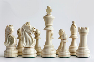 Chess pieces, start position