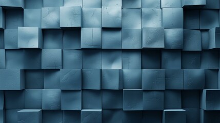 Blue concrete cubes background