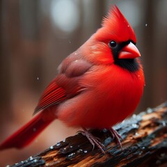 The Northern Cardinal, with its bright red plumage and melodious song, stands as a symbol of timeless beauty and grace