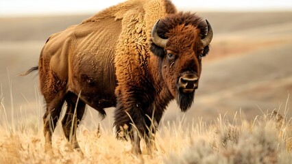 Focus on preserving bison migration routes to minimize humanwildlife interactions and conserve ecosystems. Concept Bison Migration Routes, Human-Wildlife Interactions, Ecosystem Conservation