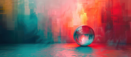 Fortune teller's magic crystal ball