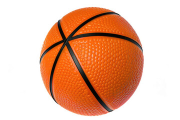 Textured orange basketball