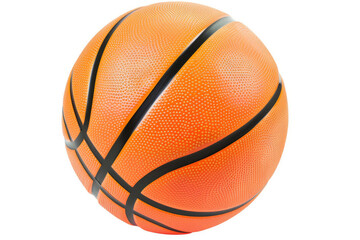 Textured orange basketball