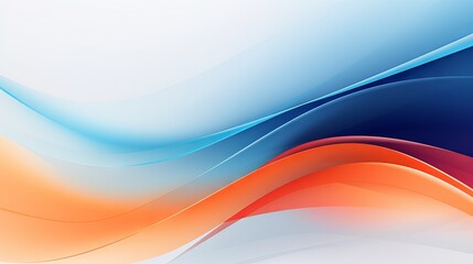 Fototapeta premium Vibrant orange and blue business banner background: professional corporate design for marketing materials, presentations, and branding