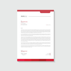 Company letterhead design template