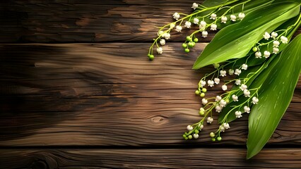 Provide Lily of the Valley Sprigs as a Gift for International Workers Day. Concept Flower Arrangements, International Workers Day, Lily of the Valley, Gift Ideas, Spring Celebrations