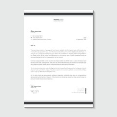Business letterhead design template