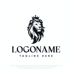 Elegant logo with lion design
